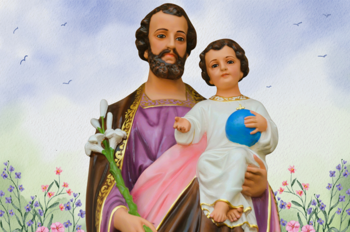 St Joseph with Child Jesus